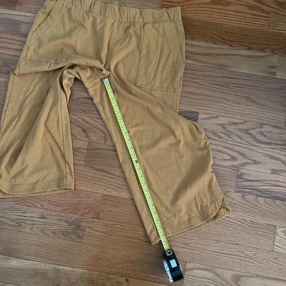 Pure Jill Pants Women XL Mustard Elastic Waist Relaxed Fit Cotton Blend Casual - Picture 9 of 10